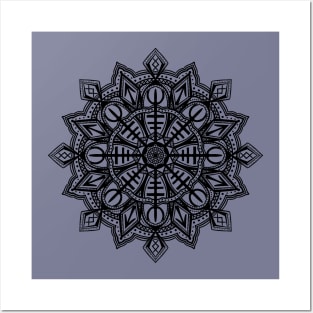 Nordic Mandala fusion Posters and Art